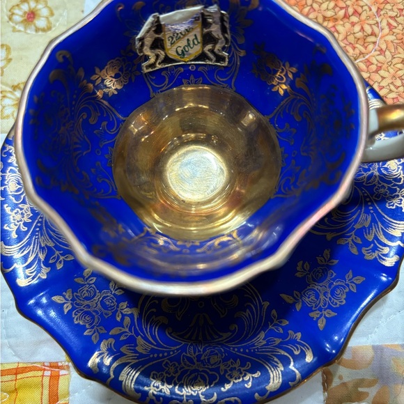 Alka Bavaria Mini Tea Cup & Saucer . #665 set of 8 4 cups 4 saucers 22k - Picture 3 of 7